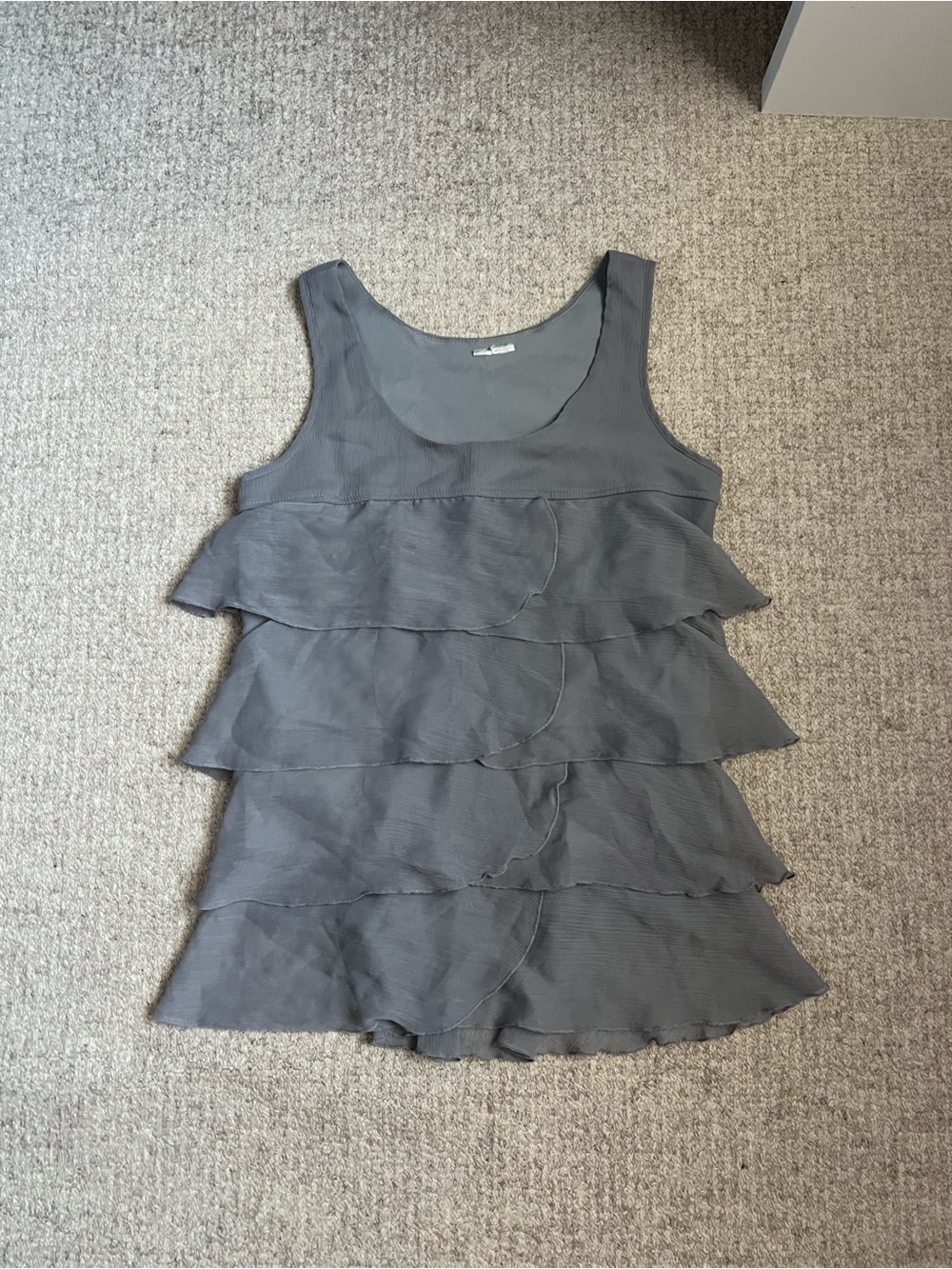 Y2K Layered Ruffle Tank Top